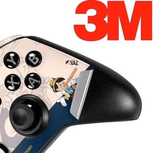 Skinit Decal Gaming Skin Compatible with Xbox One Elite Controller - Officially Licensed Disney Pinocchio and Jiminy Cricket Design in Saudi Arabia