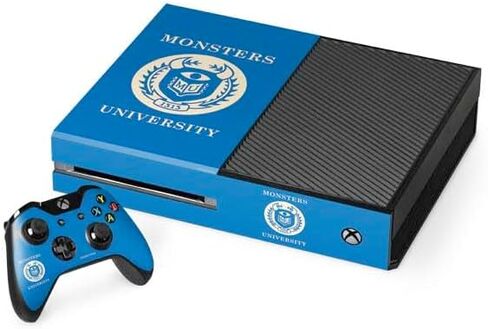 Skinit Decal Gaming Skin Compatible with Xbox One Console and Controller Bundle - Officially Licensed Disney Monsters University School‚Äôs Emblem Design in Saudi Arabia