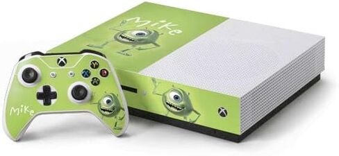 Skinit Decal Gaming Skin Compatible with Xbox One S Console and Controller Bundle - Officially Licensed Disney Monsters Inc. Mike Portrait Design in Saudi Arabia