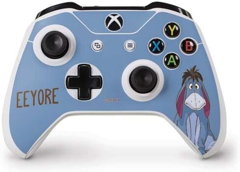 ملصق Skinit المخصص للألعاب متوافق مع وحدة تحكم Xbox One S - تصميم بورتريه مرخص رسميًا من Disney Winnie The Pooh Eeyore in Saudi Arabia