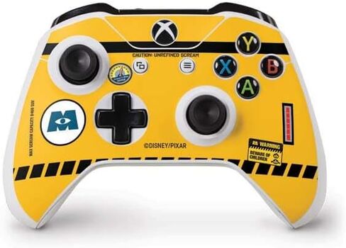 Skinit Decal Gaming Skin Compatible with Xbox One S Controller - Officially Licensed Disney Monsters Inc. Scream Canister Design in Saudi Arabia