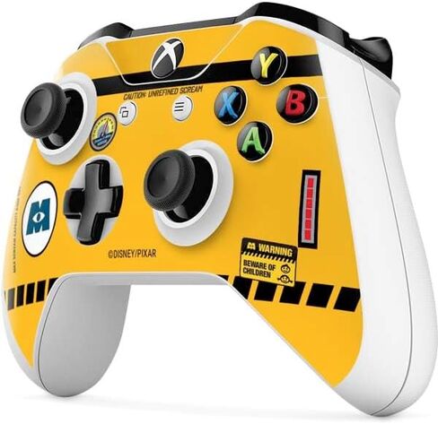 Skinit Decal Gaming Skin Compatible with Xbox One S Controller - Officially Licensed Disney Monsters Inc. Scream Canister Design in Saudi Arabia