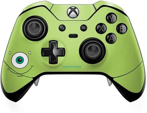 ملصق Skinit المخصص للألعاب متوافق مع وحدة تحكم Xbox One Elite - تصميم وجه مايك المرخص رسميًا من شركة Disney Monsters Inc. in Saudi Arabia