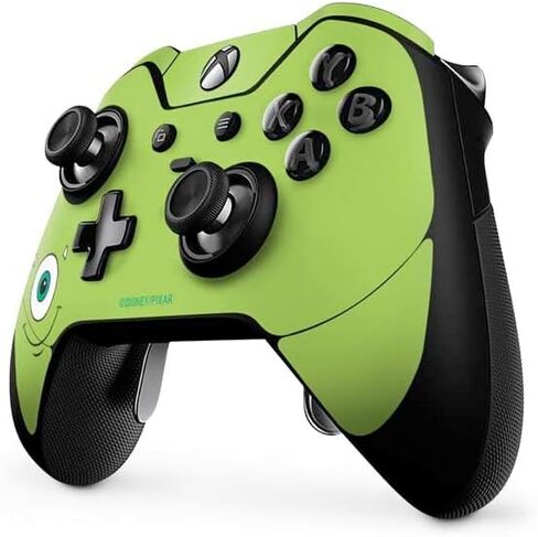 ملصق Skinit المخصص للألعاب متوافق مع وحدة تحكم Xbox One Elite - تصميم وجه مايك المرخص رسميًا من شركة Disney Monsters Inc. in Saudi Arabia