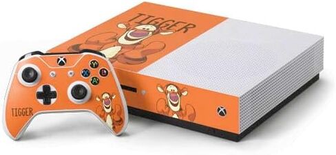 Skinit Decal Gaming Skin Compatible with Xbox One S Console and Controller Bundle - Officially Licensed Disney Winnie The Pooh Tigget Portrait Design in Saudi Arabia