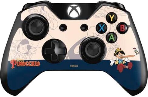 ملصق Skinit المخصص للألعاب متوافق مع وحدة تحكم Xbox One - تصميم Disney Pinocchio وJiminy Cricket المرخص رسميًا in Saudi Arabia