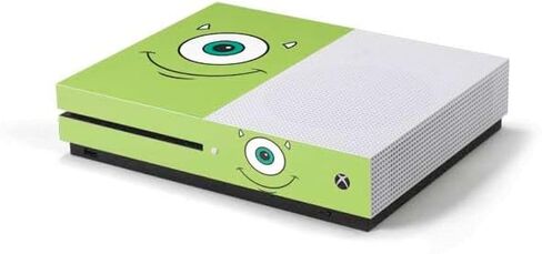 ملصق Skinit المخصص للألعاب متوافق مع وحدة تحكم Xbox One S - تصميم وجه مايك المرخص رسميًا من شركة Disney Monsters Inc. in Saudi Arabia
