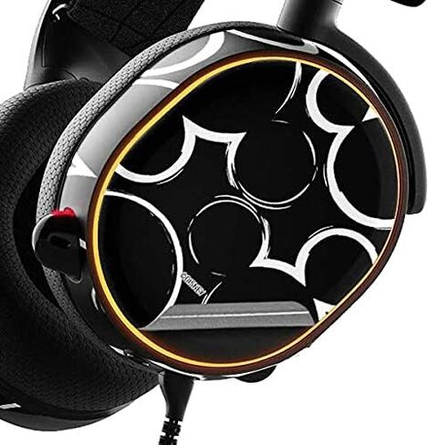 غلاف صوتي من Skinit متوافق مع SteelSeries Arctis 5 - تصميم نمط شعار ديزني ميكي ماوس مرخص رسميًا in Kuwait