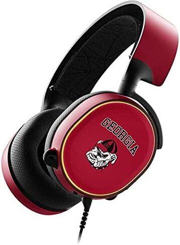 Skinit Decal Audio Skin Compatible with SteelSeries Arctis 5 - Officially Licensed University of Georgia Bulldogs Design in Saudi Arabia