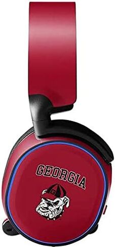 Skinit Decal Audio Skin Compatible with SteelSeries Arctis 5 - Officially Licensed University of Georgia Bulldogs Design in Saudi Arabia
