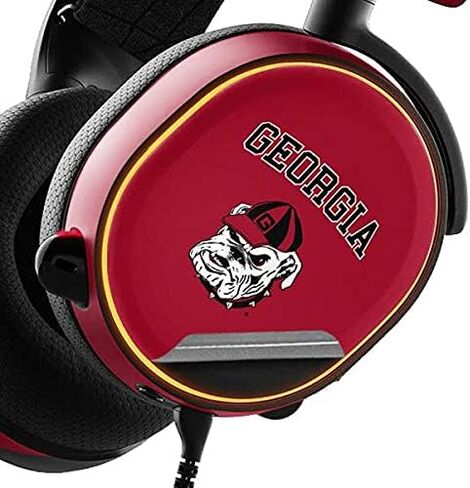 Skinit Decal Audio Skin Compatible with SteelSeries Arctis 5 - Officially Licensed University of Georgia Bulldogs Design in Saudi Arabia