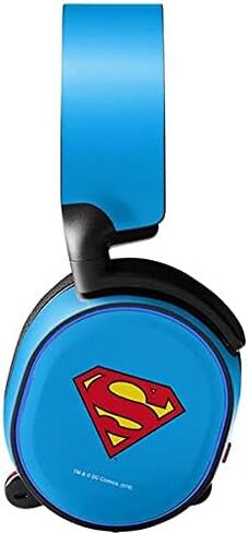 Skinit Decal Audio Skin Compatible with SteelSeries Arctis 5 - Officially Licensed DC Comics Superman Comic Pattern Logo in Red Design in Saudi Arabia