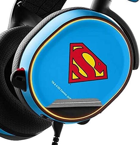 Skinit Decal Audio Skin Compatible with SteelSeries Arctis 5 - Officially Licensed DC Comics Superman Comic Pattern Logo in Red Design in Saudi Arabia