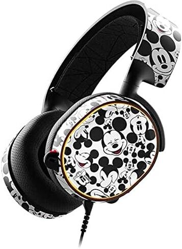 Skinit Decal Audio Skin Compatible with SteelSeries Arctis 5 - Officially Licensed Disney Mickey Mouse Face Pattern Design in Saudi Arabia