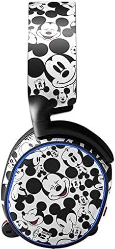 Skinit Decal Audio Skin Compatible with SteelSeries Arctis 5 - Officially Licensed Disney Mickey Mouse Face Pattern Design in Saudi Arabia