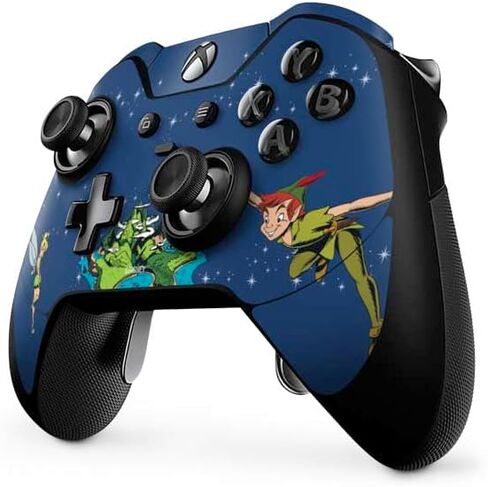 غلاف Skinit المخصص للألعاب متوافق مع وحدة تحكم Xbox One Elite - مرخص رسميًا من Disney Peter Pan وTinker Bell في تصميم Neverland in Saudi Arabia