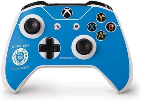 Skinit Decal Gaming Skin Compatible with Xbox One S Controller - Officially Licensed Disney Monsters University School‚Äôs Emblem Design in Saudi Arabia