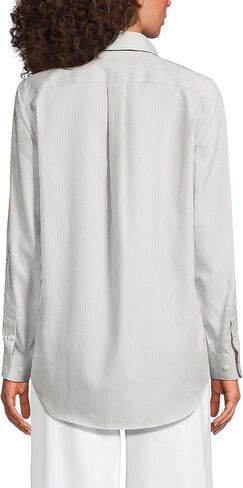 Lands' End Women's No Iron Pinpoint Mens Fit Shirt in Saudi Arabia