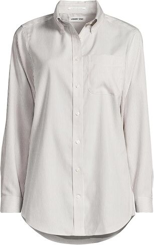 Lands' End Women's No Iron Pinpoint Mens Fit Shirt in Saudi Arabia