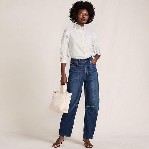 Lands' End Women's No Iron Pinpoint Mens Fit Shirt in Saudi Arabia