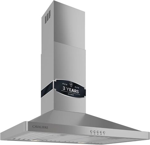 CAVALIERE 30" Wall Mounted Stainless Steel Kitchen Range Hood 860 CFM AP238-PSF-30 in Saudi Arabia