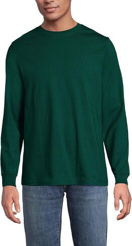 Lands' End Men's Super-T Long Sleeve T-Shirt in Saudi Arabia