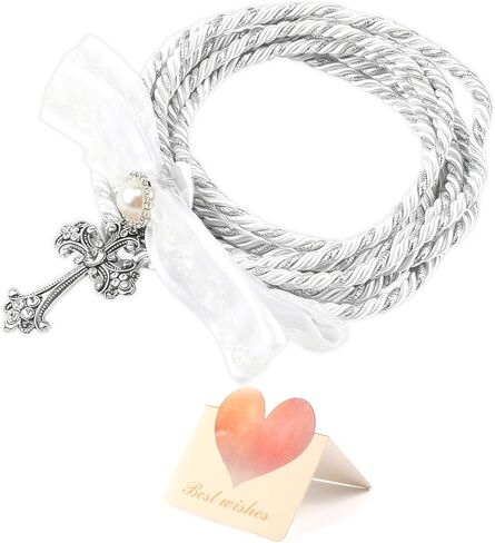 Lazo para Boda Set, Wedding Lasso Traditional Catholic Ceremony Cord with Lazo de Bodas para los Novios in Saudi Arabia