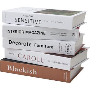 3 Pack Decorative Faux Books Set for Home Aesthetic - Luyseyha Fake Hollow Books Decor for Bookshelf Coffee Table, Living Room, Bedroom in Saudi Arabia