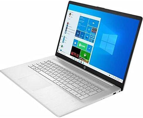 2022 HP كمبيوتر محمول 17.3 بوصة FHD IPS، معالج Intel Core i5-1135G7، ذاكرة الوصول العشوائي 8 جيجابايت، 512 جيجابايت SSD، لوحة مفاتيح بإضاءة خلفية، Intel Iris Xe Graphics، HDMI، WiFi، كاميرا ويب، Windows 11 Home، فضي، دعم IFT لمدة أسبوعين in Kuwait