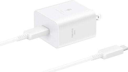 SAMSUNG 25W Wall Charger Power Adapter, Cable Not Included, Super Fast Charging, Compact Design, Compatible with Galaxy and USB Type C Devices, Black in Kuwait