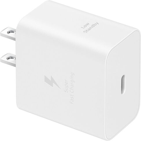 SAMSUNG 25W Wall Charger Power Adapter, Cable Not Included, Super Fast Charging, Compact Design, Compatible with Galaxy and USB Type C Devices, Black in Kuwait