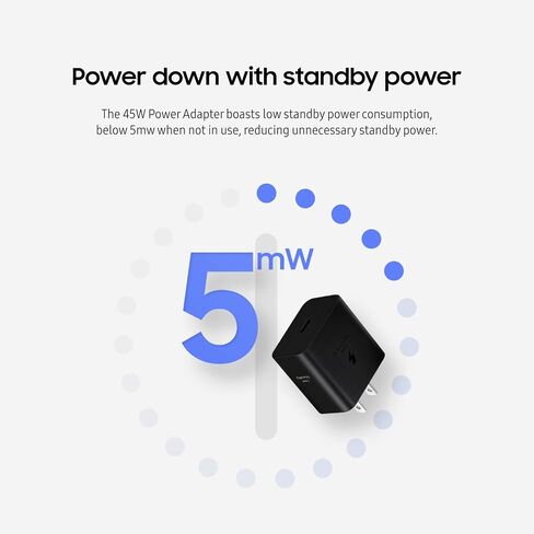 SAMSUNG 25W Wall Charger Power Adapter, Cable Not Included, Super Fast Charging, Compact Design, Compatible with Galaxy and USB Type C Devices, Black in Kuwait