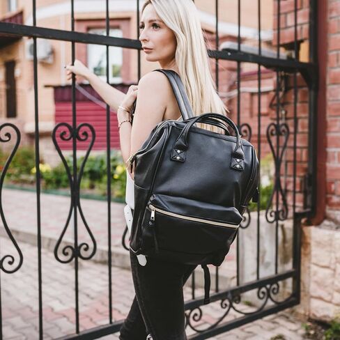 Kah&Kee Leather Backpack for Women and Men 16-inch Laptop Bag | Teacher Professional, Diaper Bag Backpack, Ideal for Work, School, Nurse, College & Travel in Saudi Arabia