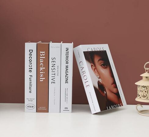 3 عبوات زخرفية كتب فو ، تم تعيينها للمنزل الجمالي - Luyseyha مزيف كتب جوفاء ديكور لمطاولة القهوة على رف الكتب ، غرفة المعيشة ، غرفة نوم in Saudi Arabia