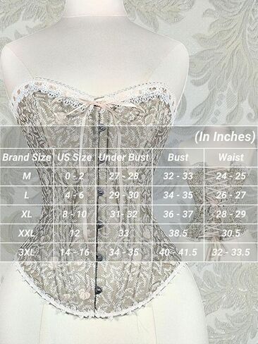 مشد فيكتوري الأزهار مع 16 عظام الصلب ، الأميرة Overbust Lace Up ، Bonedwear Bustier Top for Women in Saudi Arabia