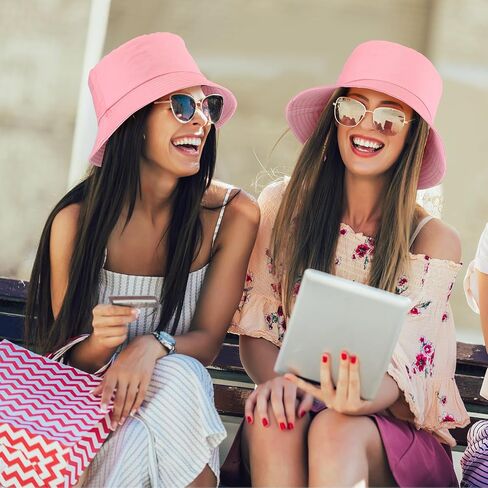 36/24/12 Pcs Bucket Hats for Men Women Bulk Cotton Fishing Cap UV Protection Beach Foldable Solid Color Sun Cap in Saudi Arabia