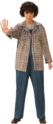 Rubie's Adult Stranger Things Season 2 Eleven Plaid Shirt in Saudi Arabia