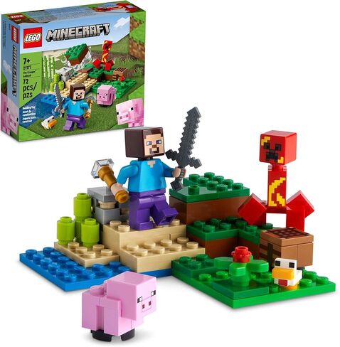 LEGO Minecraft The Creeper Ambush 21177 Building Kit; Gaming Adventure Playset; Fun, Creative Toy for Kids Aged 7+ (72 Pieces) in Saudi Arabia