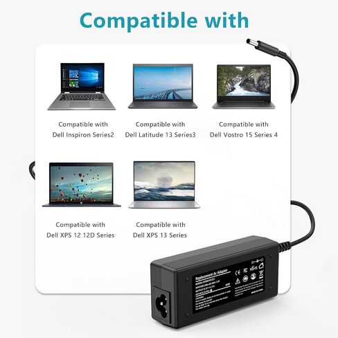 PA-4E DA130PE1-00 JU012 CM161 (طرف 7.4 مم) لشاحن Dell Inspiron 7559، شاحن الكمبيوتر المحمول Dell 130 واط، محول التيار المتردد 130 واط من Dell، سلك طاقة محطة إرساء Dell، شاحن Dell XPS 15(L502x) 17(L702x) in Kuwait