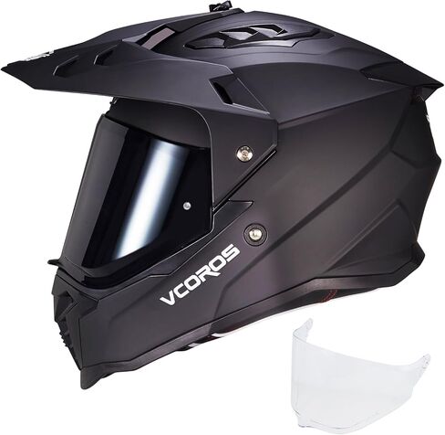 Vcoros Adventure Motorcycle Helmet VS-908 ATV Dirt Bike Off Road Motocross Full Face Helmet for البالغين المعتمدين in Saudi Arabia