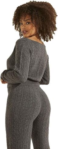 GUESS Women's Long Sleeve Essential Tanya Cable Knit Sweater in Saudi Arabia
