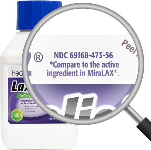 HealthA2Z® Lax Relief | Unflavored Powder/Grit Free | 17.9 OZ (510 g) | Polyethlene Glycol 3350, 17G | Powder for Oral Solution | Osmotic Laxative | Constipational Relief | Softens Stool in Saudi Arabia