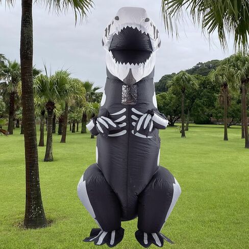 زي الديناصورات Home Home Home ، زي قابل للنفخ على ارتفاع 7 أقدام T-Rex للبالغين ، الأحمر in Saudi Arabia