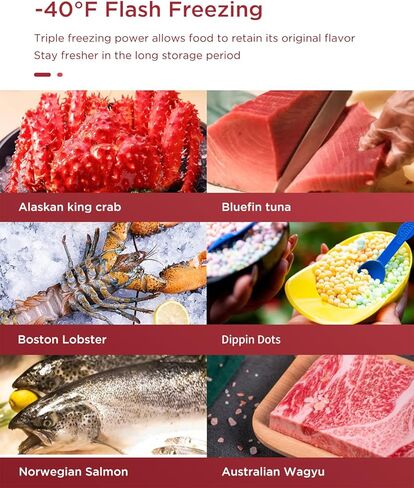 Northair 3.5 Cu Ft Chest Freezer - 2 Removable Baskets - Quiet Compact Freezer - 7 Temperature Settings - Black in Kuwait