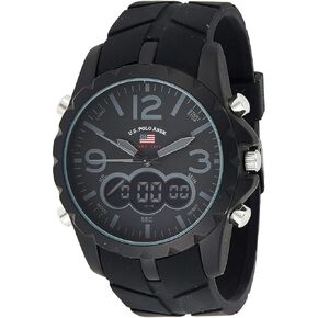 U.S. Polo Assn. Sport Men's US9287 Watch with Black Rubber Band in Saudi Arabia