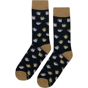 Simple Coffee Dress Socks Novelty Men 8-12 Sockfly in Saudi Arabia