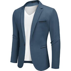 COOFANDY Men's Sports Coat Casual Blazer Slim Fit One Button Cotton Suit Jacket Formal Dress Wear in Kuwait