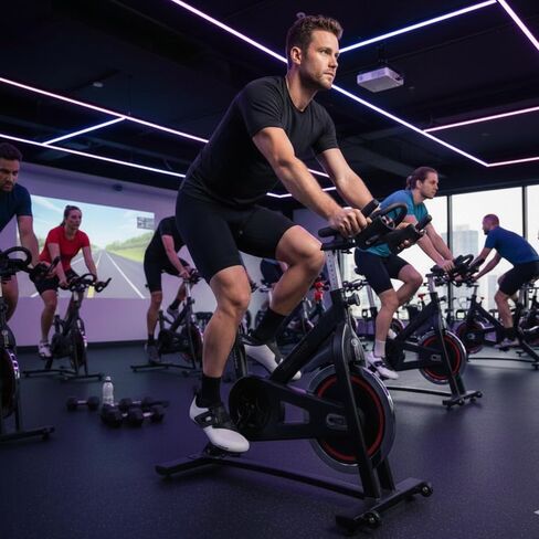 حذاء Tommaso Veloce 100 للرجال لركوب الدراجات، خفيف الوزن للترياتلون، الطريق، حذاء وحزمة ركوب الدراجات في الأماكن المغلقة، مظهر SPD دلتا أبيض، أسود in Kuwait