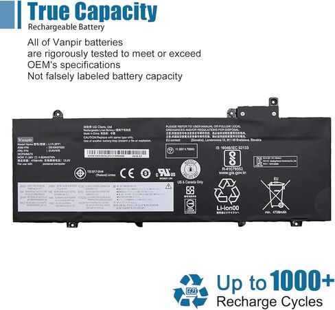 VANPIR 83 01AV418 SB10K97575 استبدال بطارية الكمبيوتر المحمول لينوفو ثينك باد E570 E570C E575 سلسلة 82 SB10K97571 SB10K97572 SB10K97574 01AV414 01AV415 01AV416 01AV417 4X50M33574 4X50M3 3573 14.6 فولت 41 وات في الساعة in Kuwait