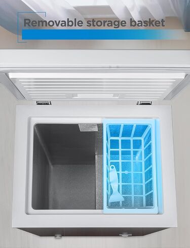 BLACK+DECKER 3.5 Cu. Ft. Chest Freezer, Holds up to 122 Lbs. of Frozen Food with Organizer Basket, BCFK356 in Kuwait